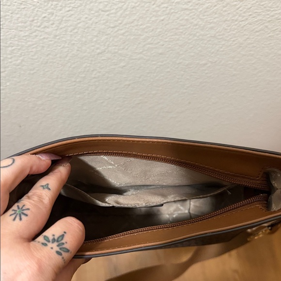 Michael Kors Tan and Brown Messenger Bag - Picture 2 of 3